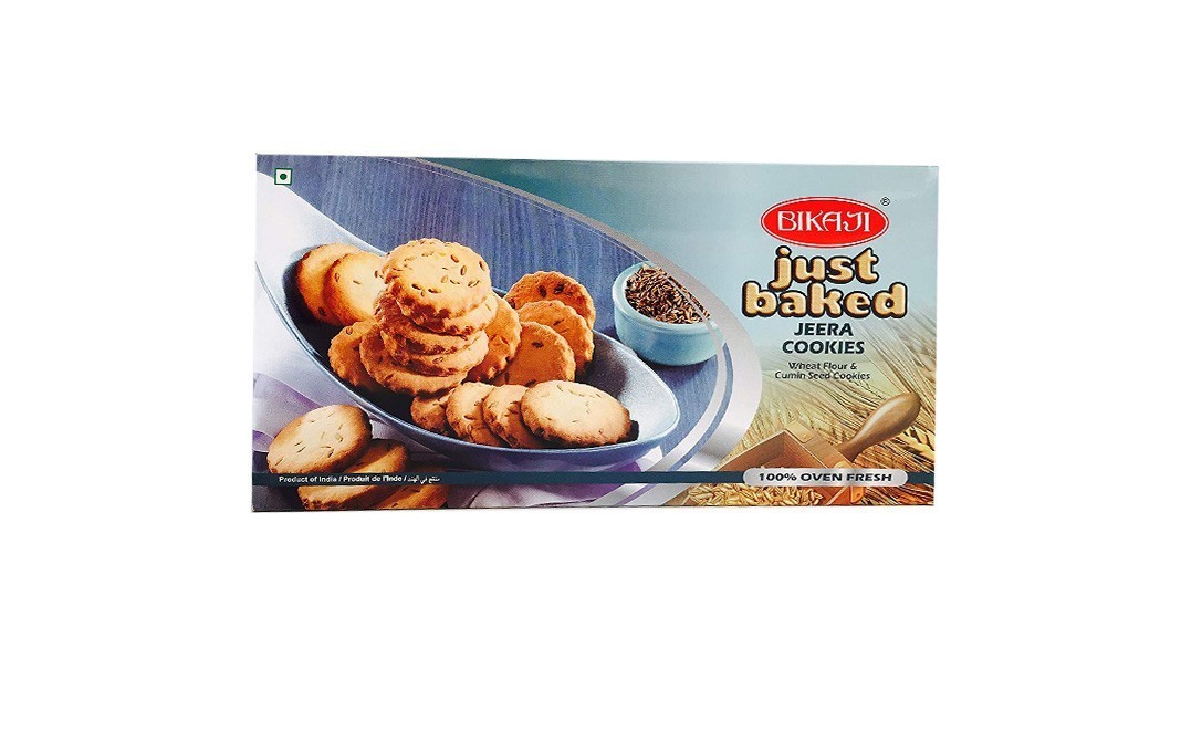 Bikaji Just Baked Jeera Cookies    Box  400 grams